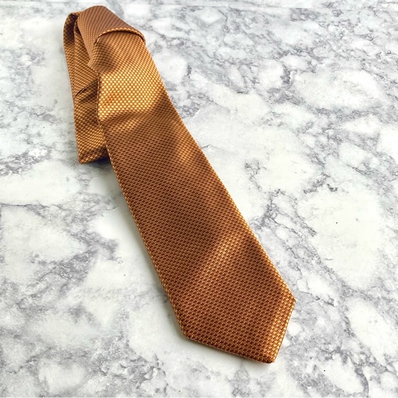 Robert Talbott Copper Hand Sewn silk tie - Picture 2 of 6